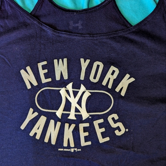 Under Armour New York Yankees cropped  camisole- Navy blue - size 2X - Picture 10 of 10